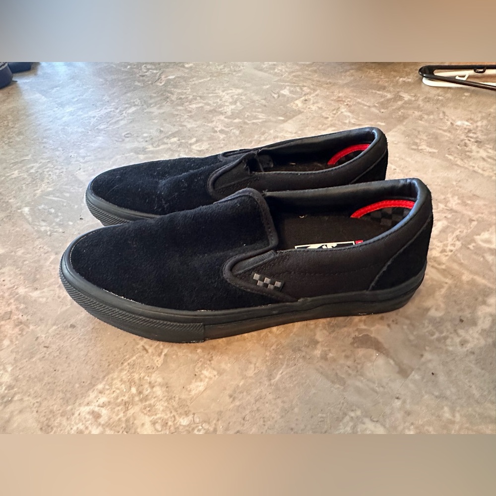 Vans Slip On Pro men’s size 7.5 Women’s size 9 black/black